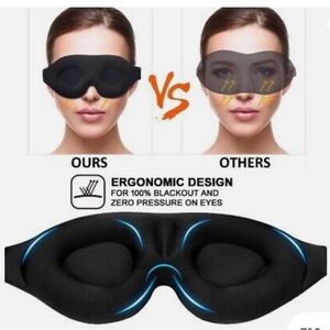 PACK 2 MASK  .Sleep Mask for Men Women, Upgraded 3D Contoured Cup Eye mask